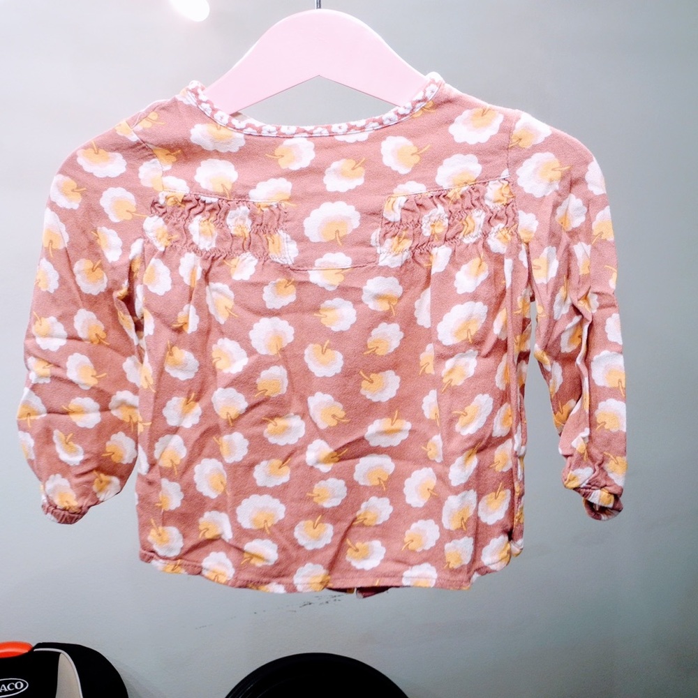 ♥️ Stella Mccartney Kids Floral button down back printed Blouse- 18 months